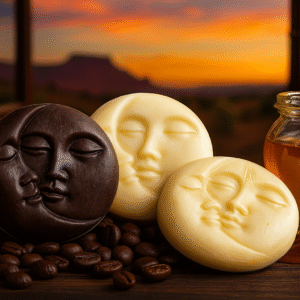 Jabón bifásico de café y miel