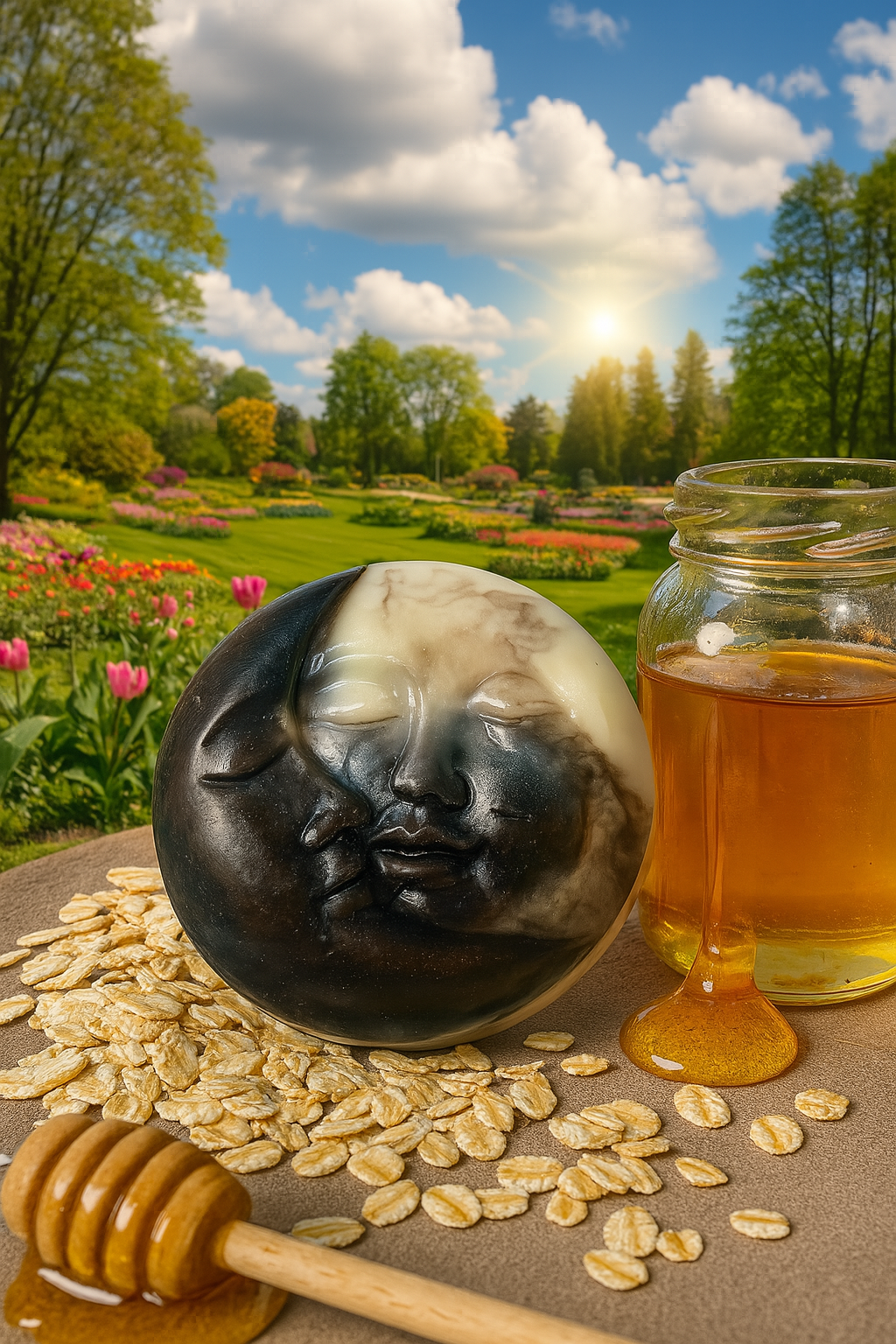 Jabón de miel con avena