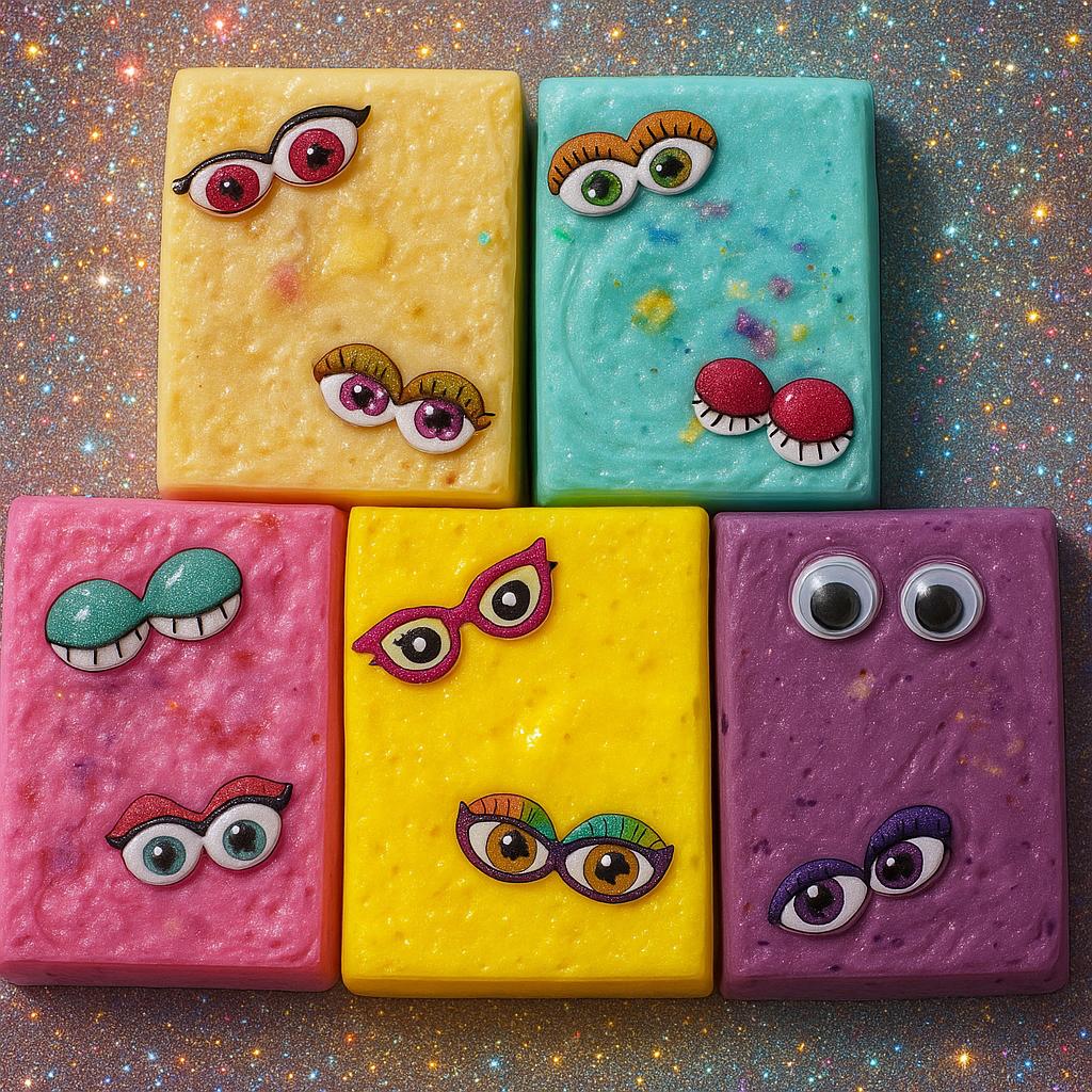 Jabón decorativo con ojitos