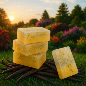 Jabón de vainilla (con flores secas)