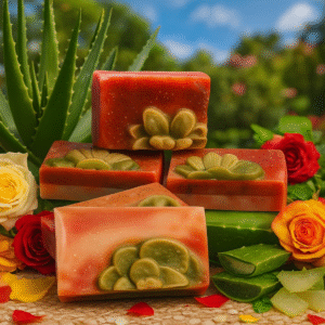 Rosas con aloe vera
