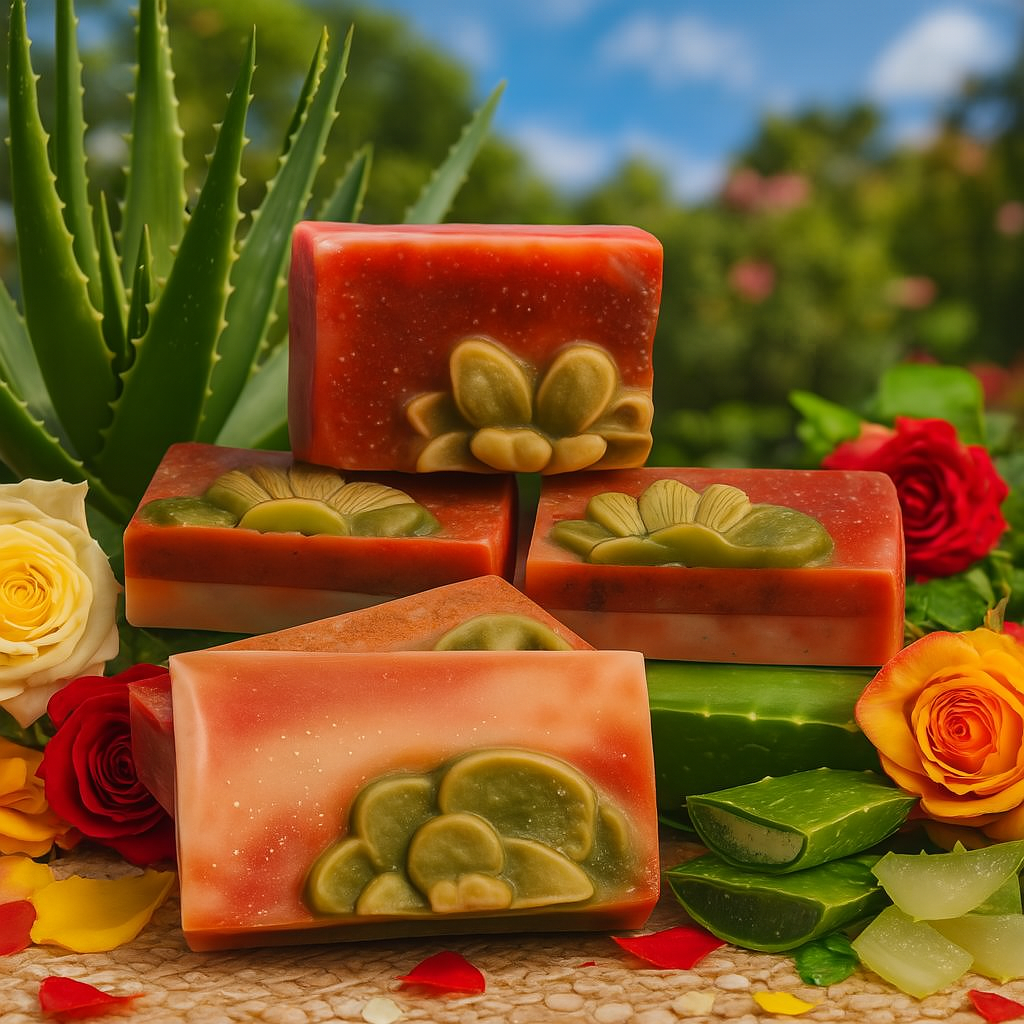 Rosas con aloe vera