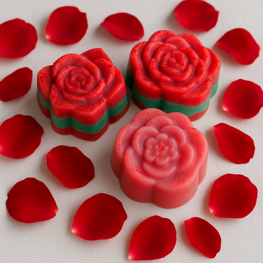 Jabón decorativo de rosas
