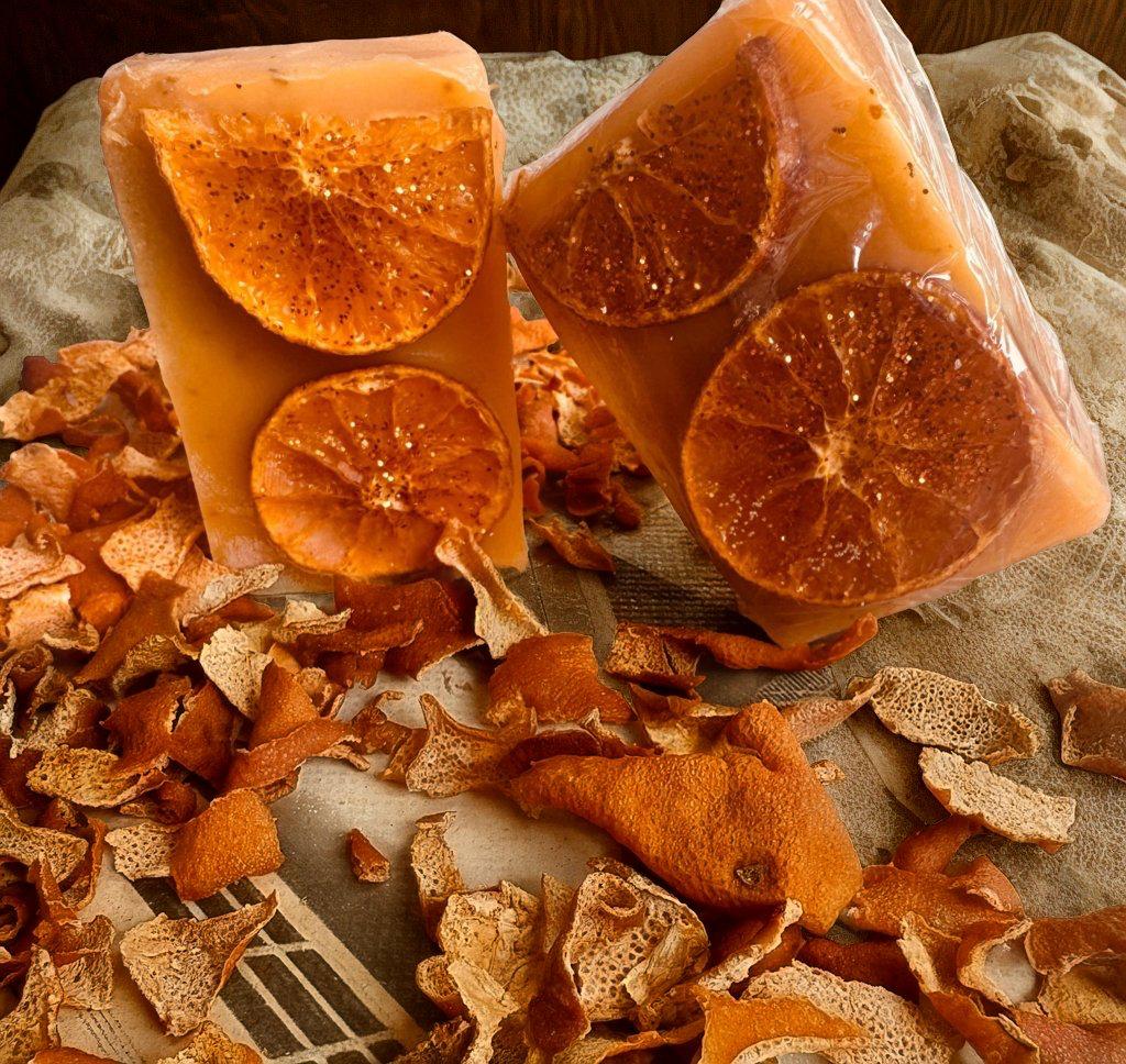 Jabón de naranja y avena