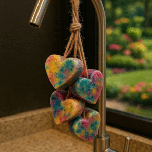 Jabón colgante (corazón)