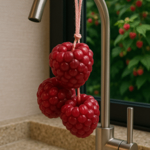 Jabón colgante (frambuesas)