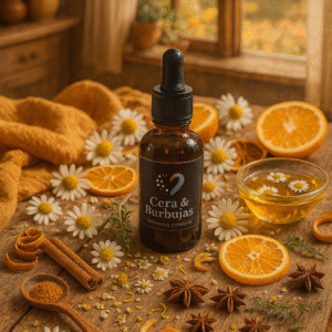 Oleato de manzanilla, naranja y canela