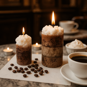 Vela de café cappuccino