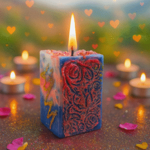 Vela de cubo brillante