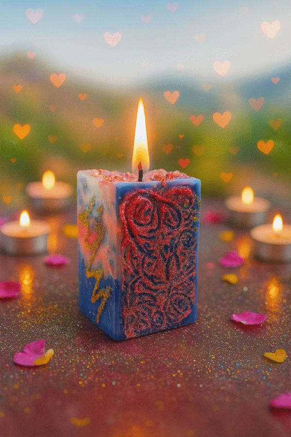 Vela de cubo brillante