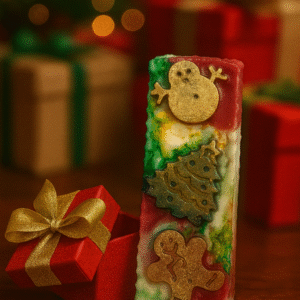 Jabón navideño (muñeco de nieve)