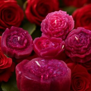 Vela utilitaria (rosas)