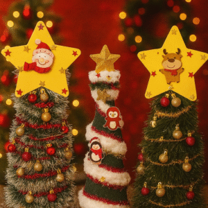 Árbol de navidad con reciclaje