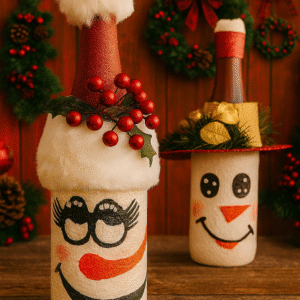 Botellas navideñas