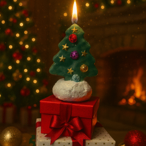Vela navideña (árbol de navidad)